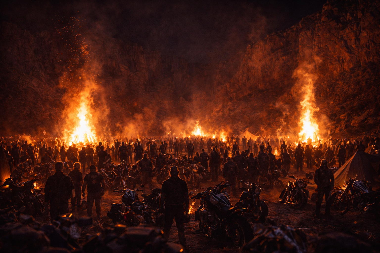 The Iron Nation raising fists