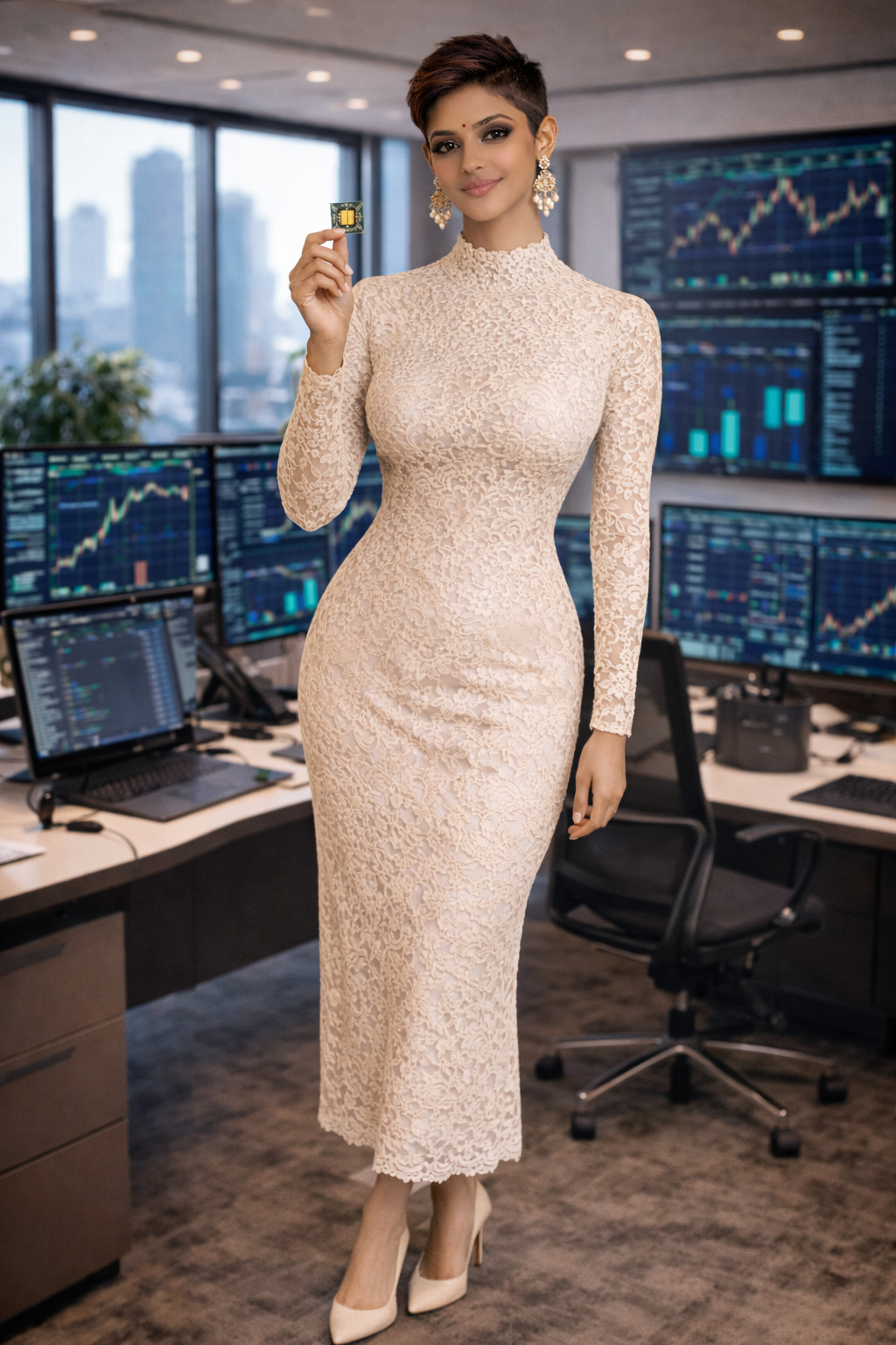 Diya interfacing with holographic screens