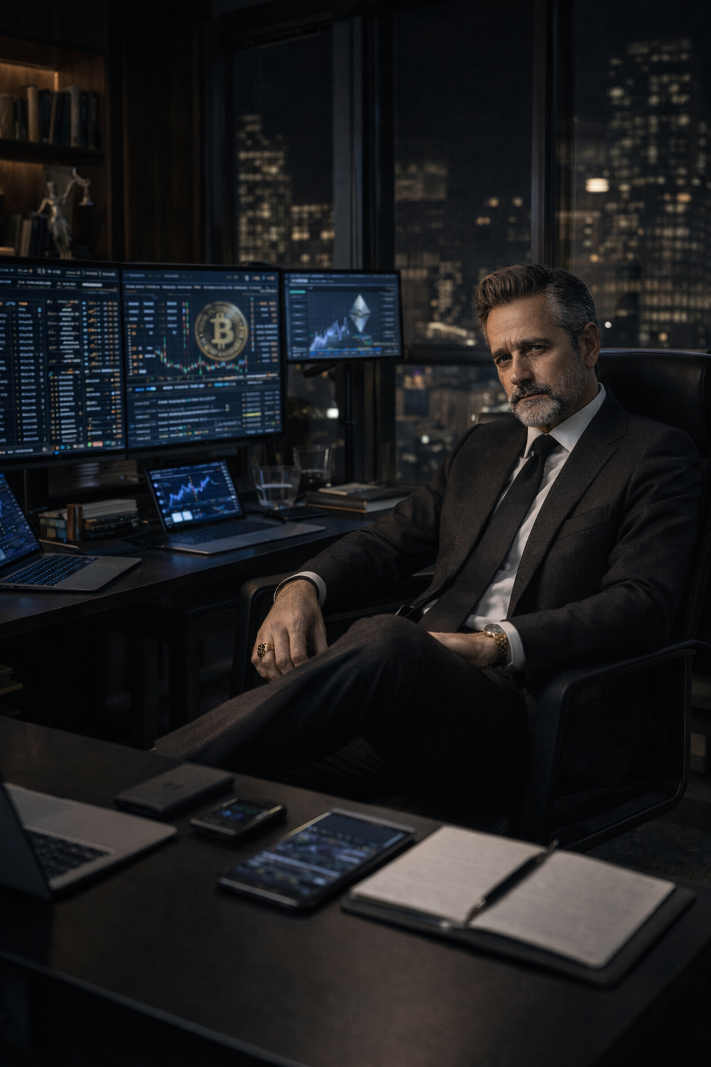 [Placeholder: Wide shot of Ezra's unlisted, antique office]