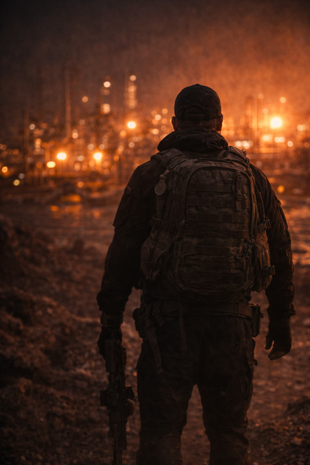 A matte-black stealth transport aircraft cutting silently through the upper atmosphere above the clouds.