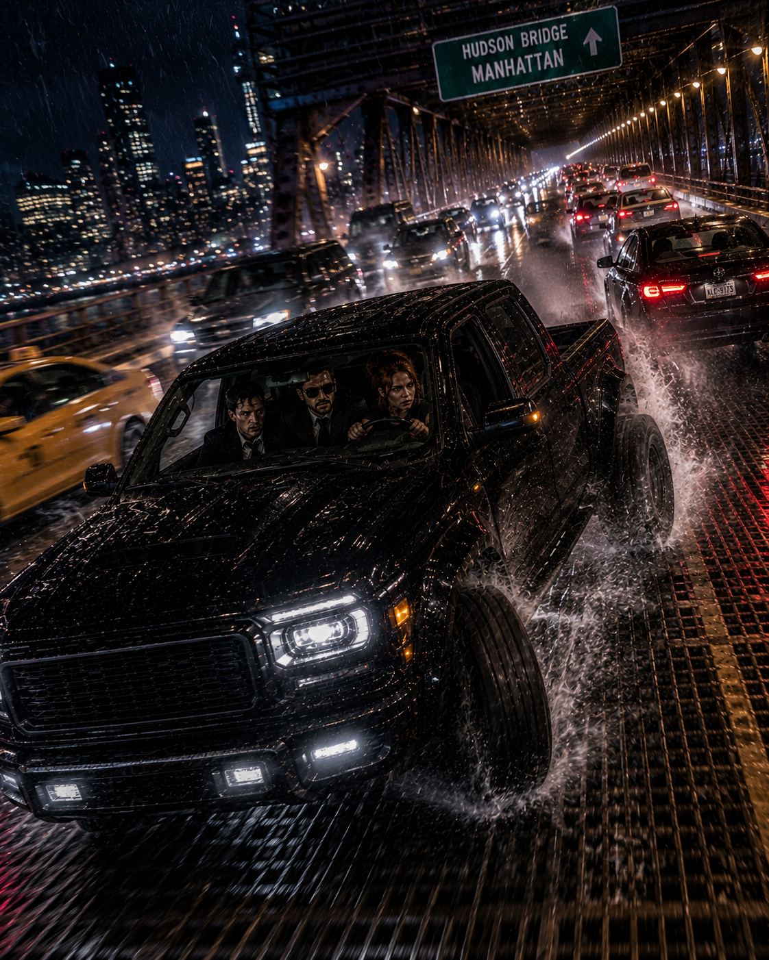 Monster Truck and Helicopter Chase Action