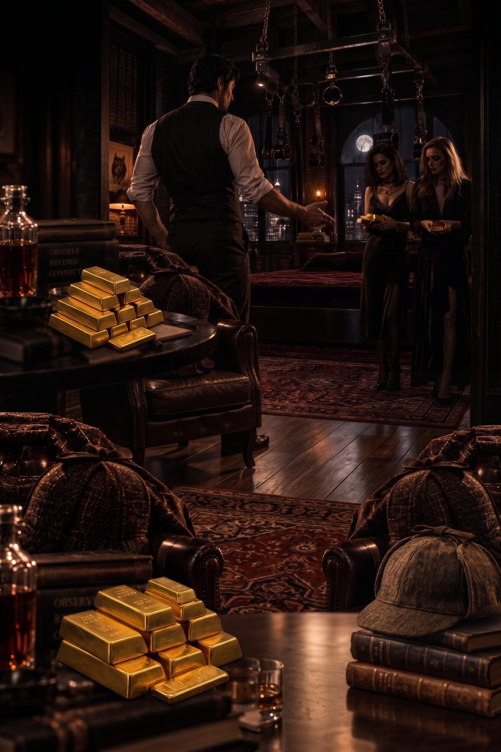 The Hound following a scent trail from West 47th Street through Manhattan