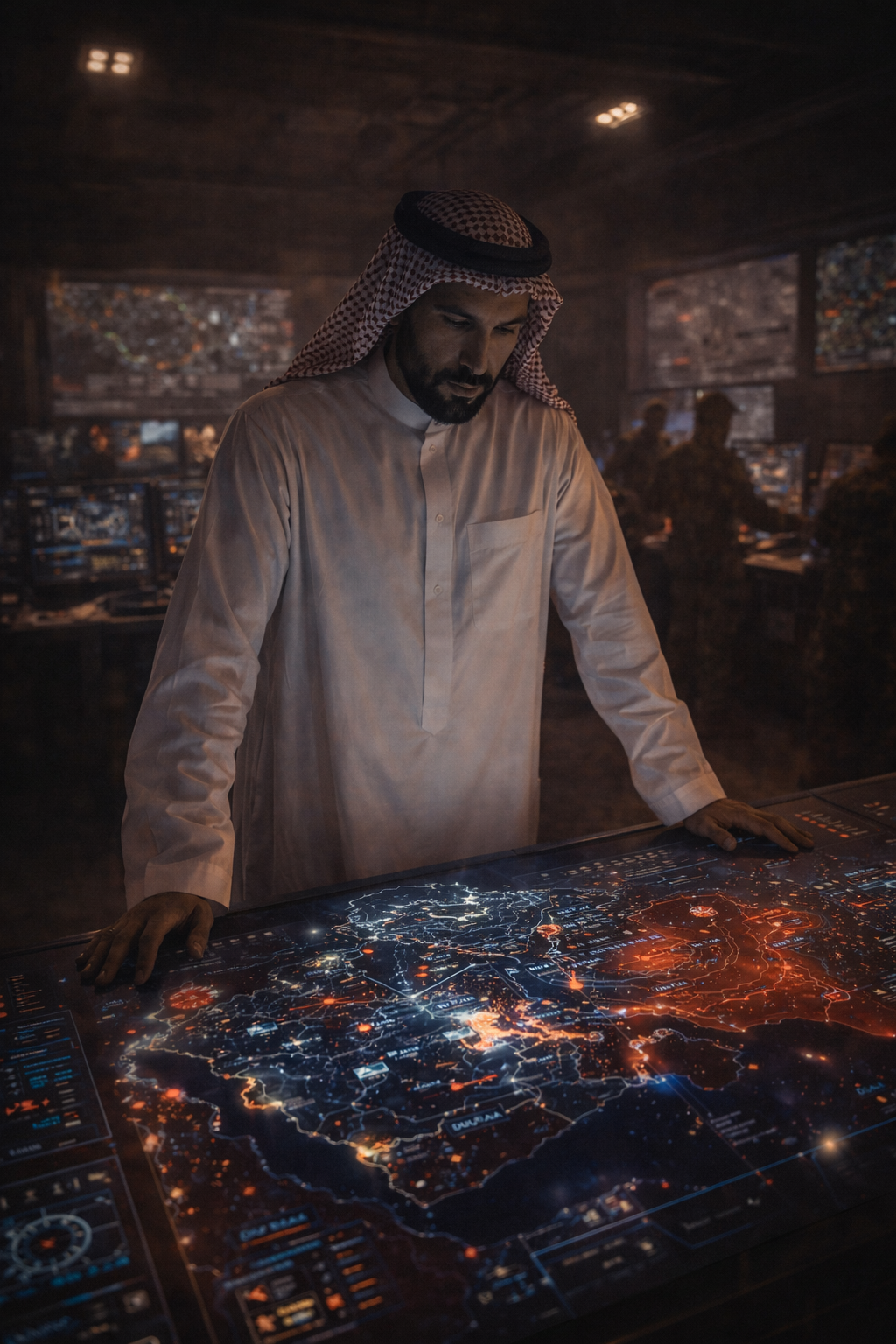 A secure data pad displaying cascading red numbers and crashing portfolio charts.