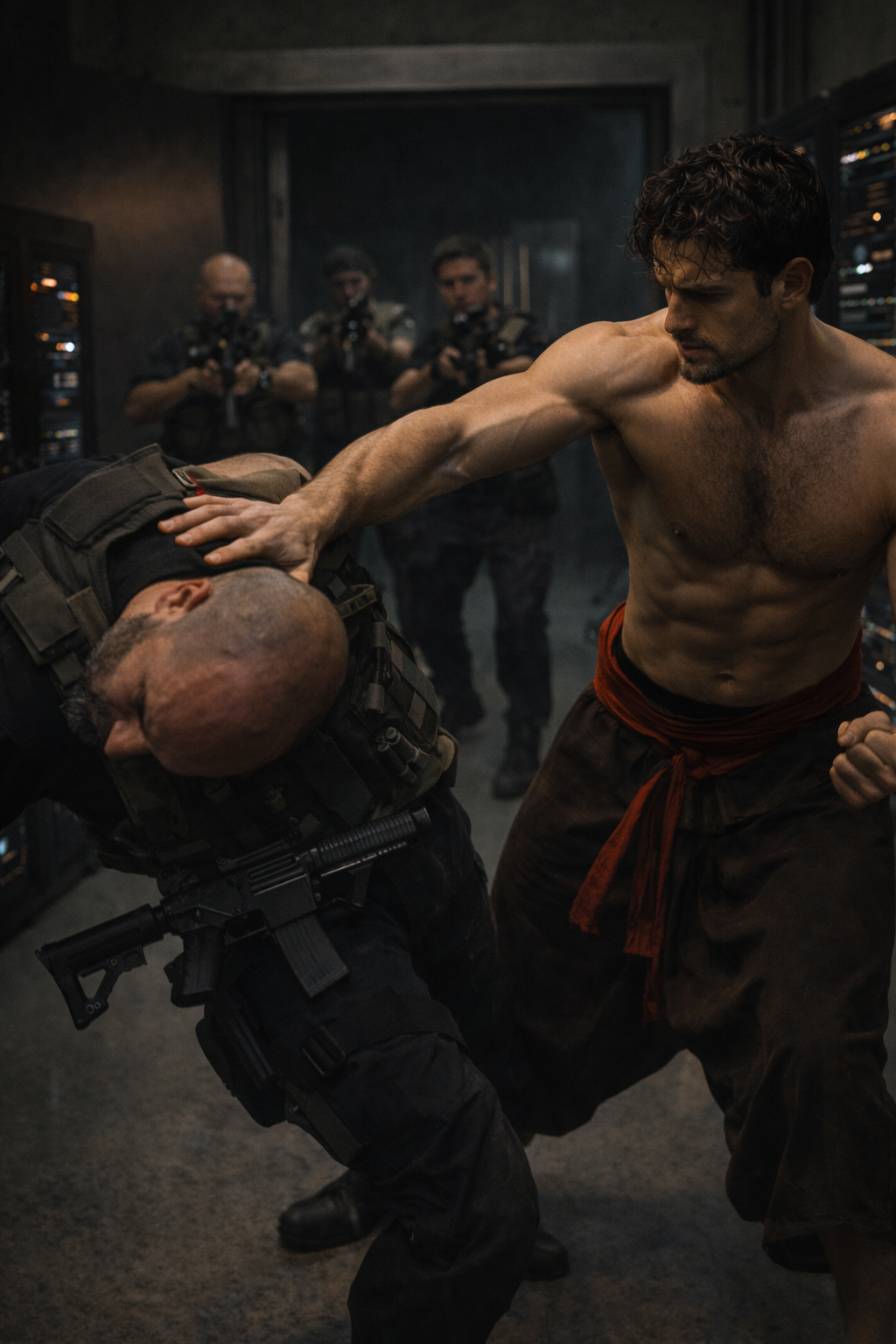 Sting Ray, the Lead Quant, staring into the harsh blue light of a Bloomberg terminal, a single bead of sweat on his temple.