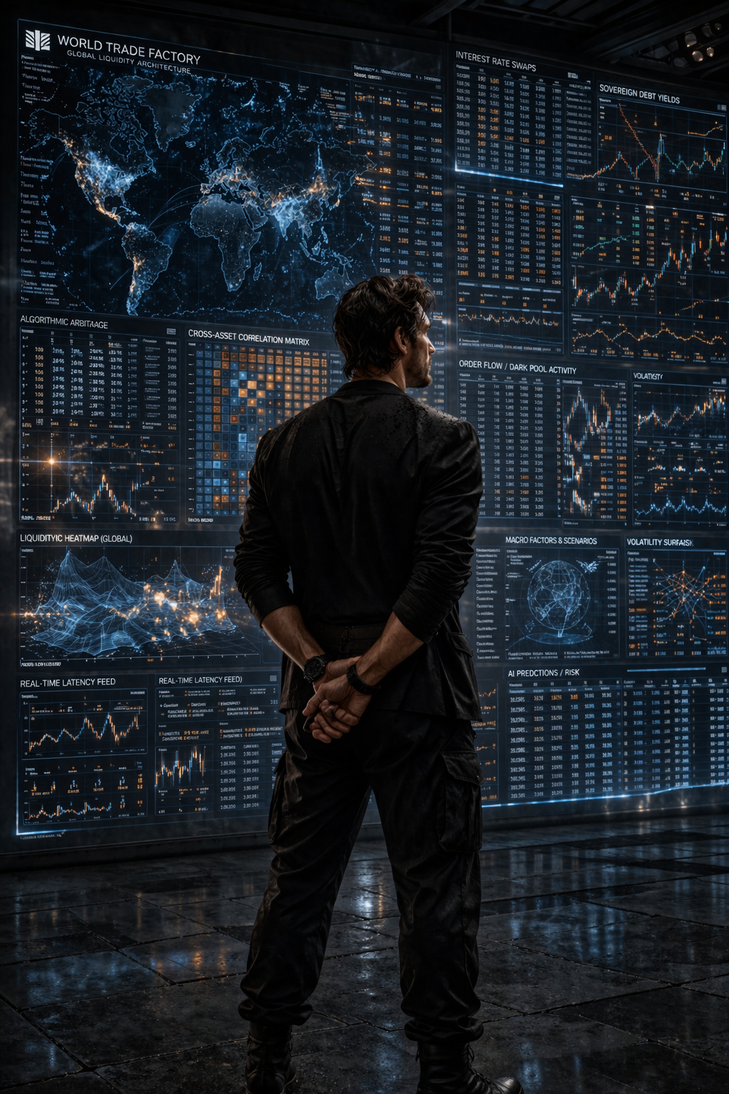 Sting Ray, the Lead Quant, staring into the harsh blue light of a Bloomberg terminal, a single bead of sweat on his temple.