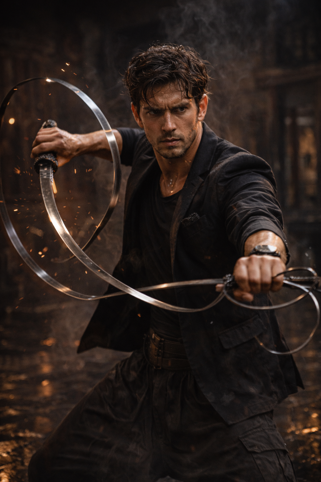 Sting Ray, the Lead Quant, staring into the harsh blue light of a Bloomberg terminal, a single bead of sweat on his temple.