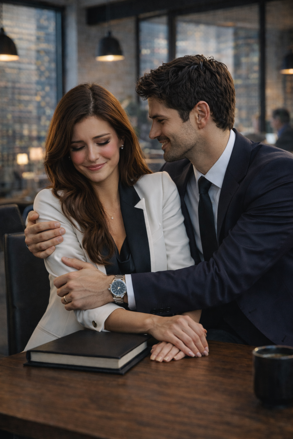 Sloane Kensington sitting at the mahogany boardroom table.