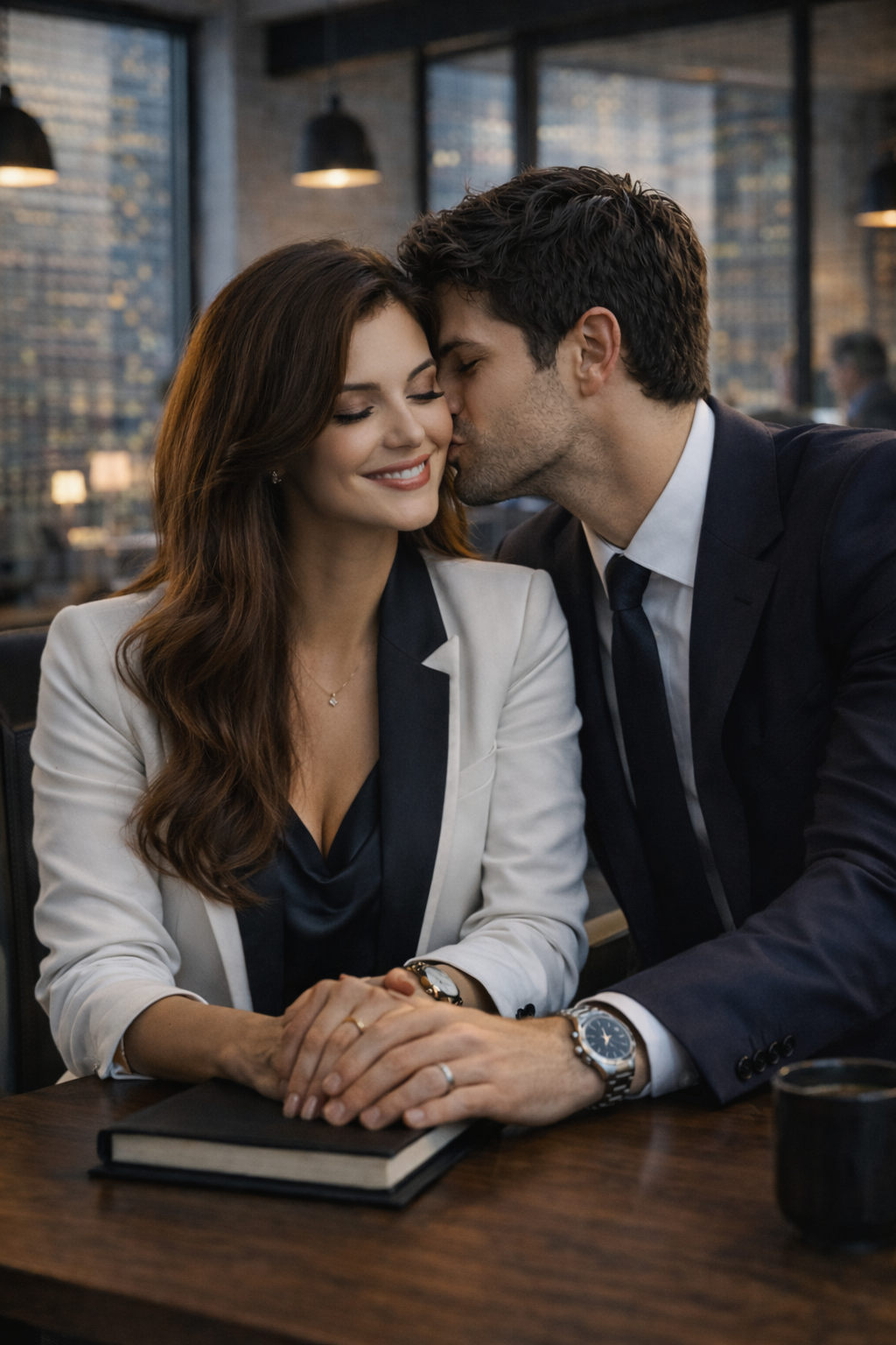 Sloane Kensington sitting at the mahogany boardroom table.