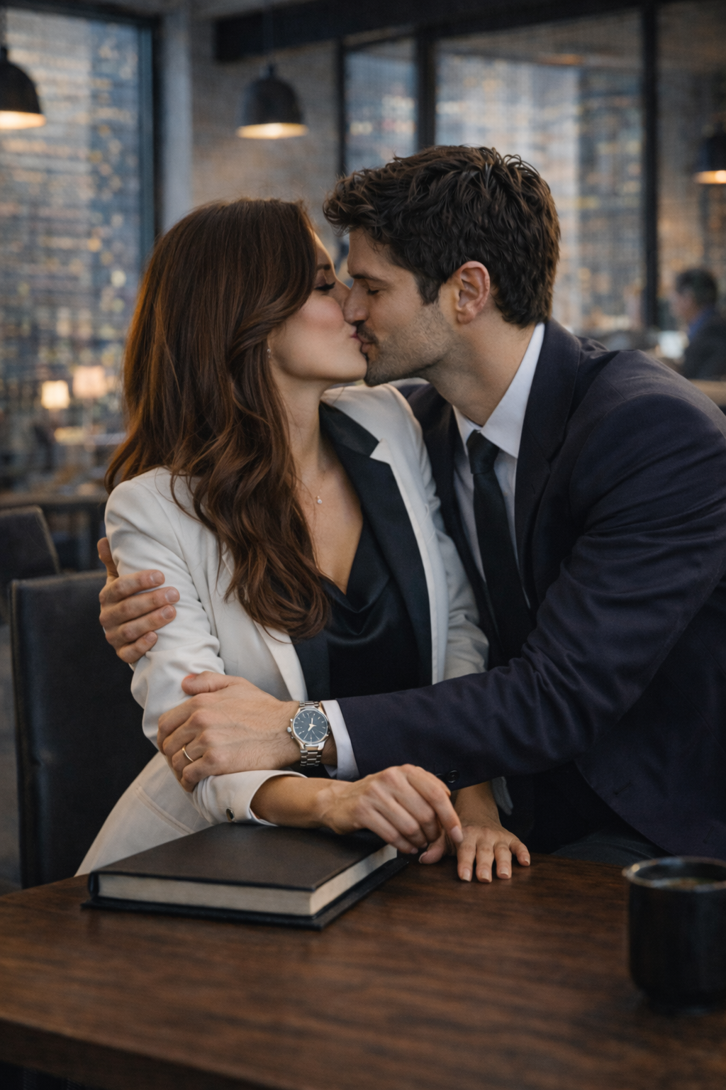 Sloane Kensington sitting at the mahogany boardroom table.