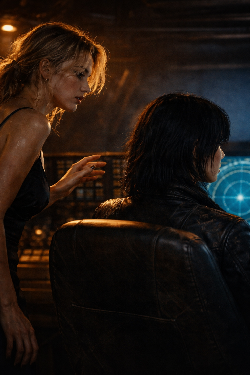 Harper stopping, feeling Mia's gaze.