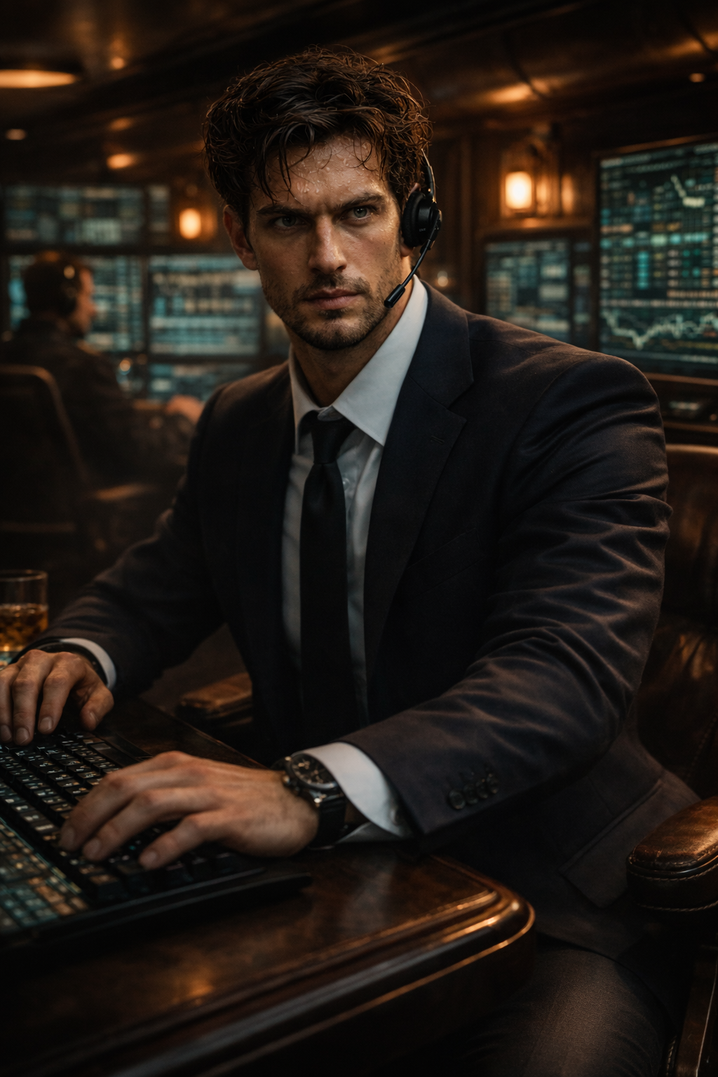 Tactical displays showing market spikes.