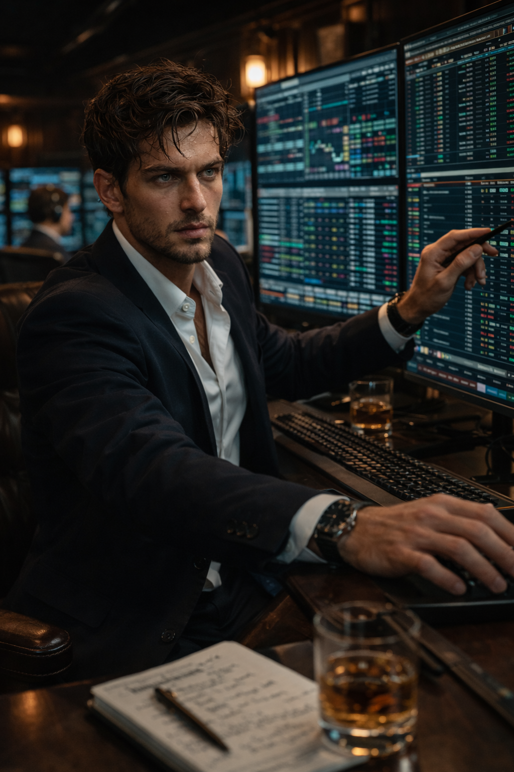 Tactical displays showing market spikes.