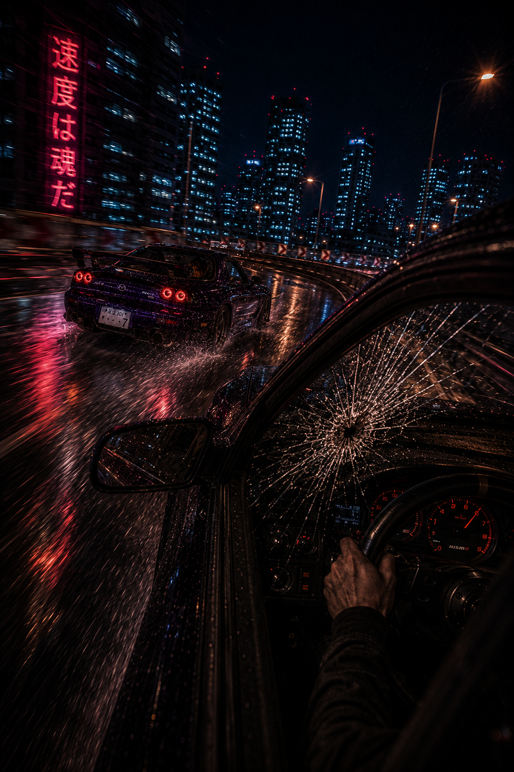 Neon-lit Tokyo Street Race