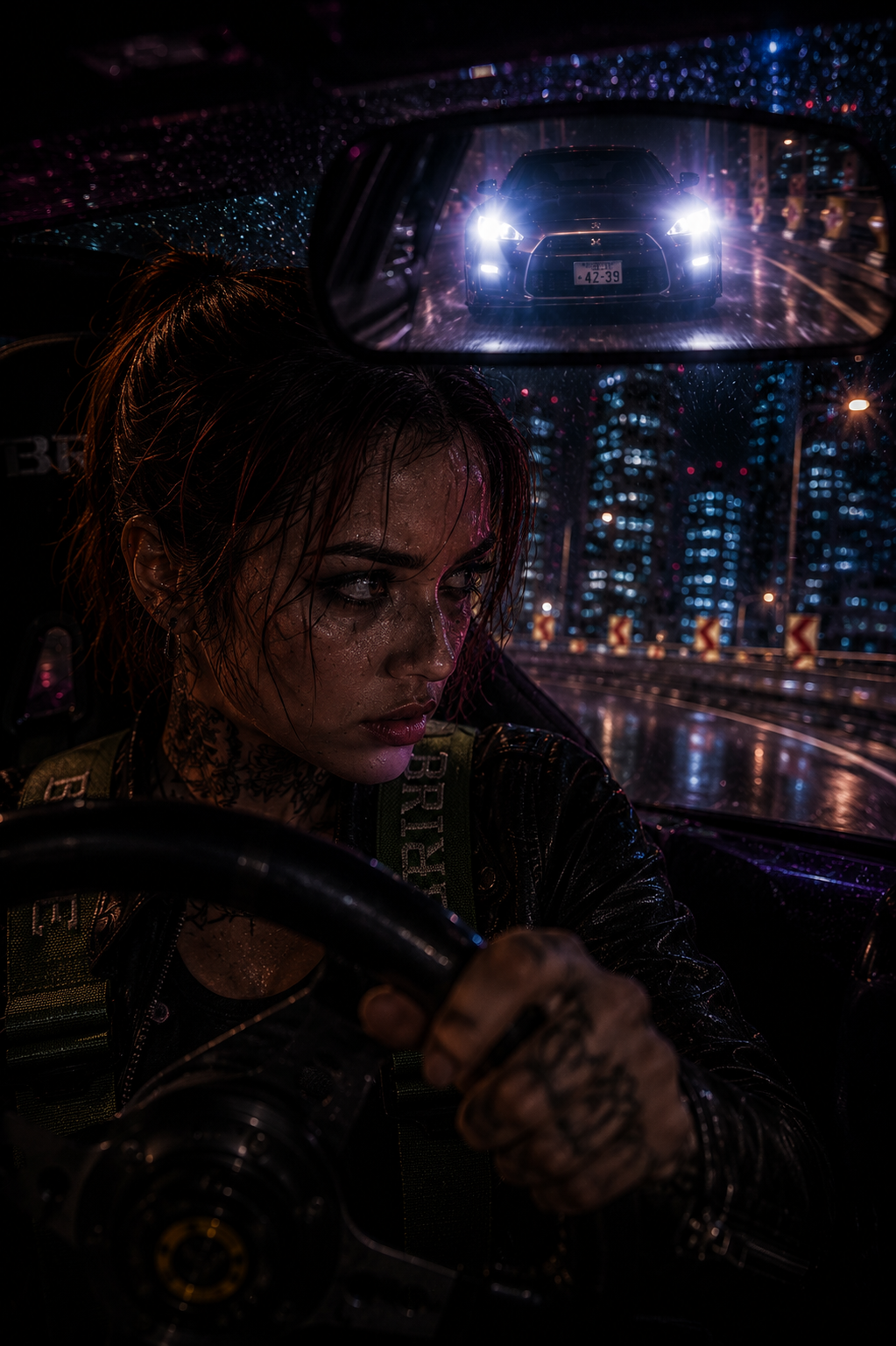 Neon-lit Tokyo Street Race