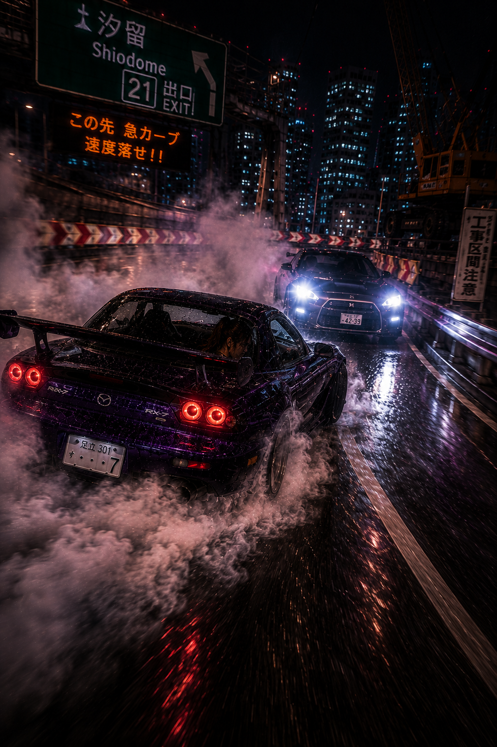 Neon-lit Tokyo Street Race