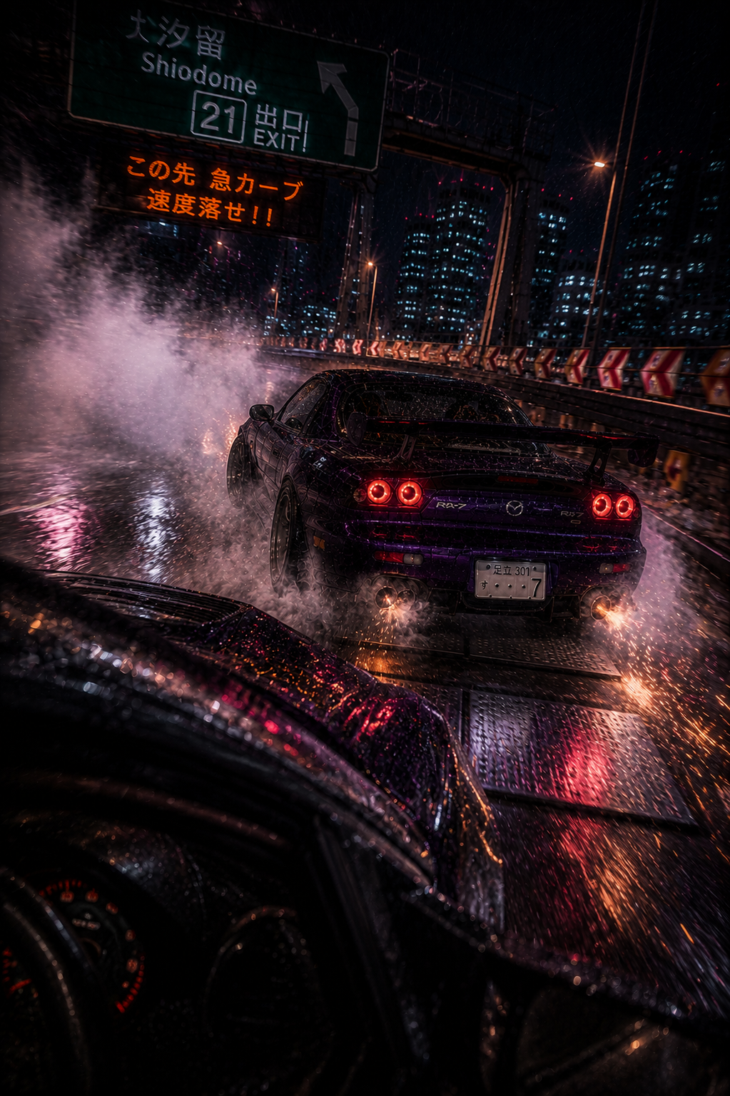 Neon-lit Tokyo Street Race
