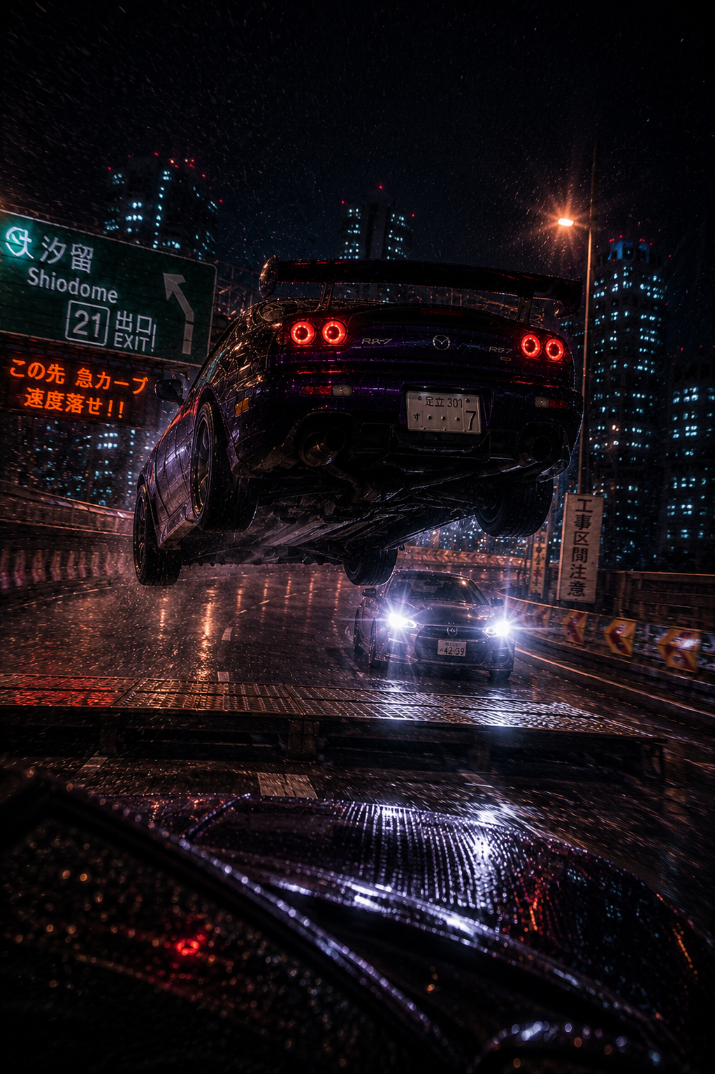 Neon-lit Tokyo Street Race