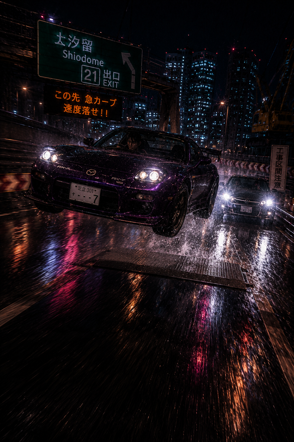 Neon-lit Tokyo Street Race