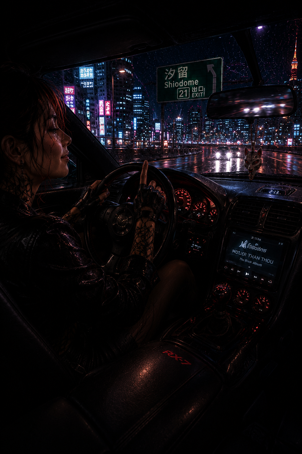 Neon-lit Tokyo Street Race