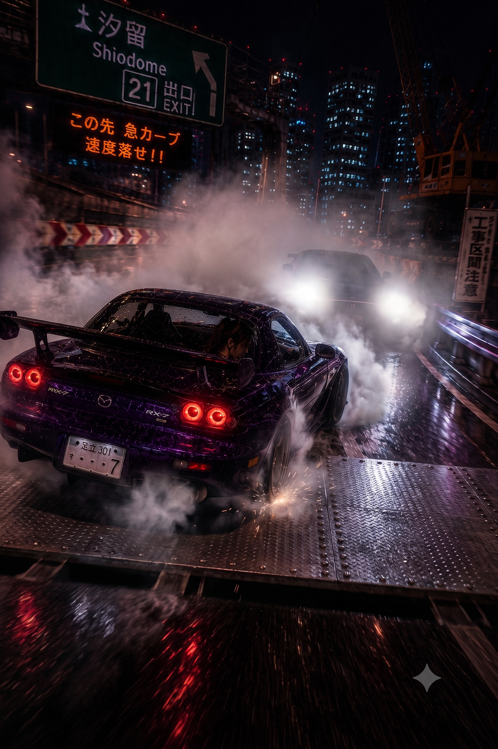Neon-lit Tokyo Street Race
