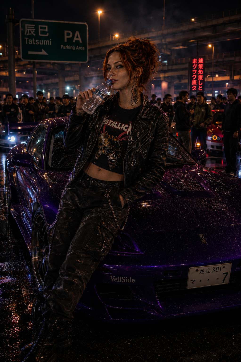Neon-lit Tokyo Street Race
