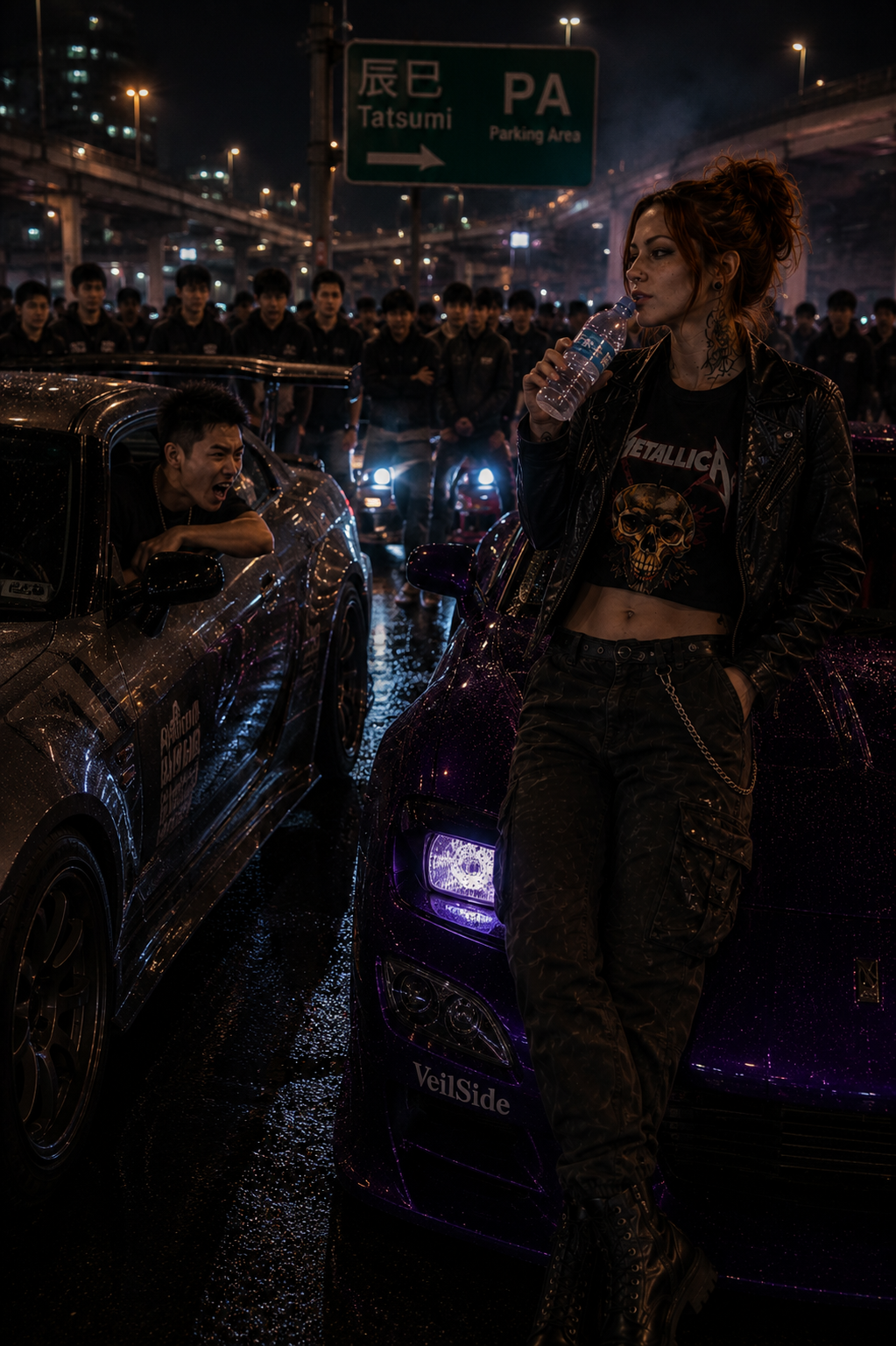 Neon-lit Tokyo Street Race