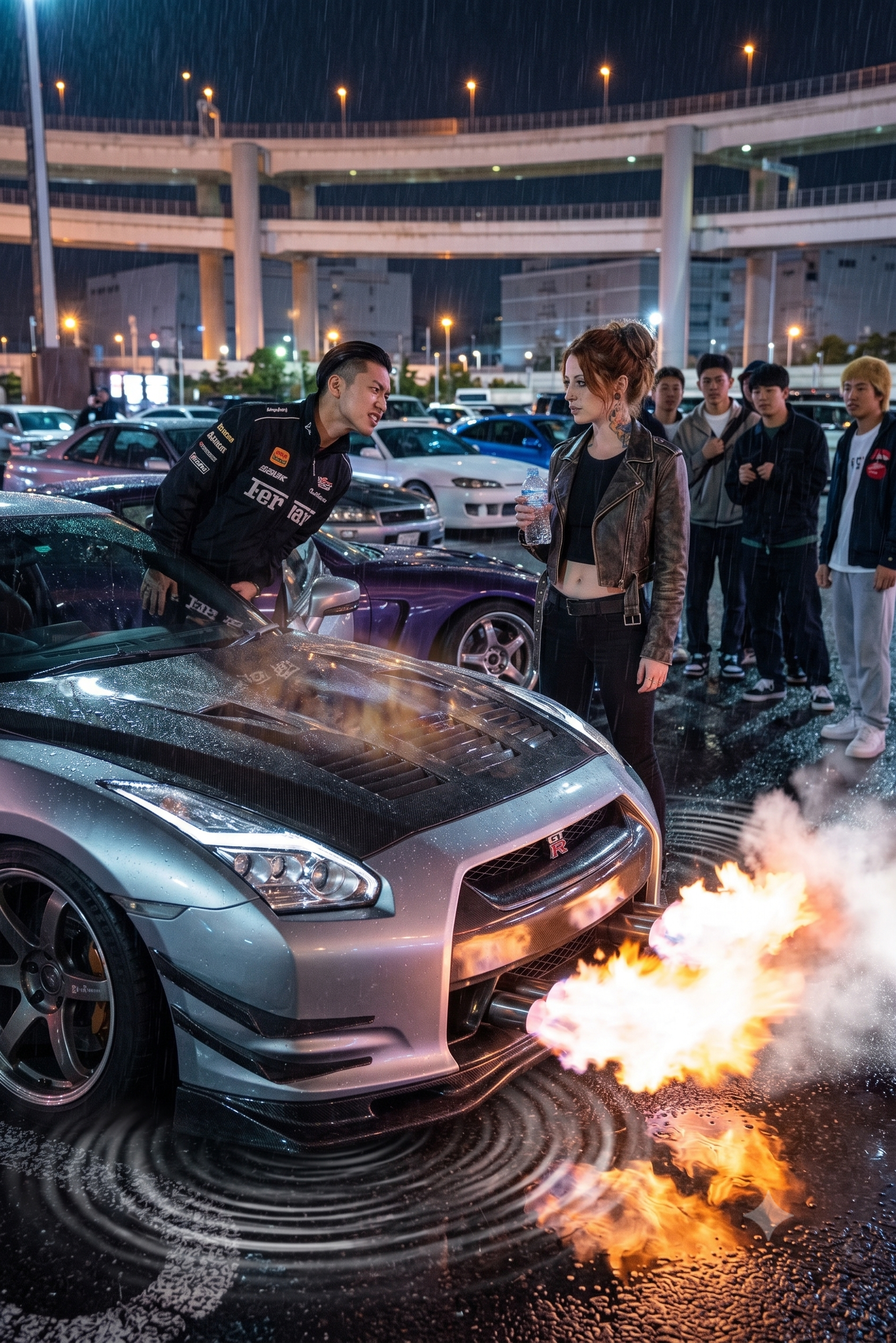 Neon-lit Tokyo Street Race