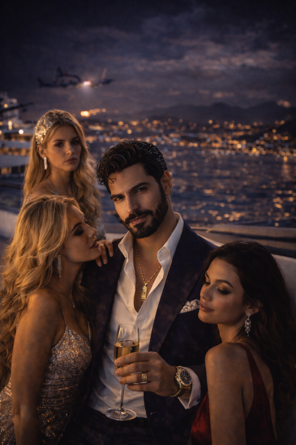 Tariq Al-Fayed — penthouse command center above the Cotai Strip, Macau