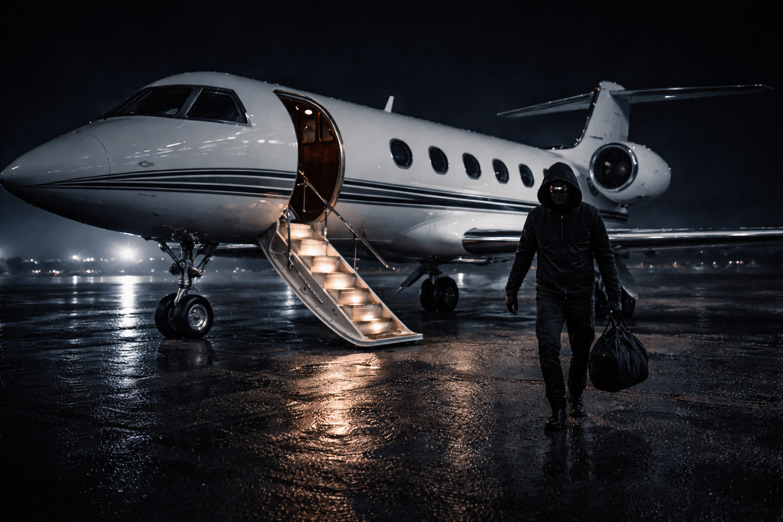 Silhouette in Vantablack suit