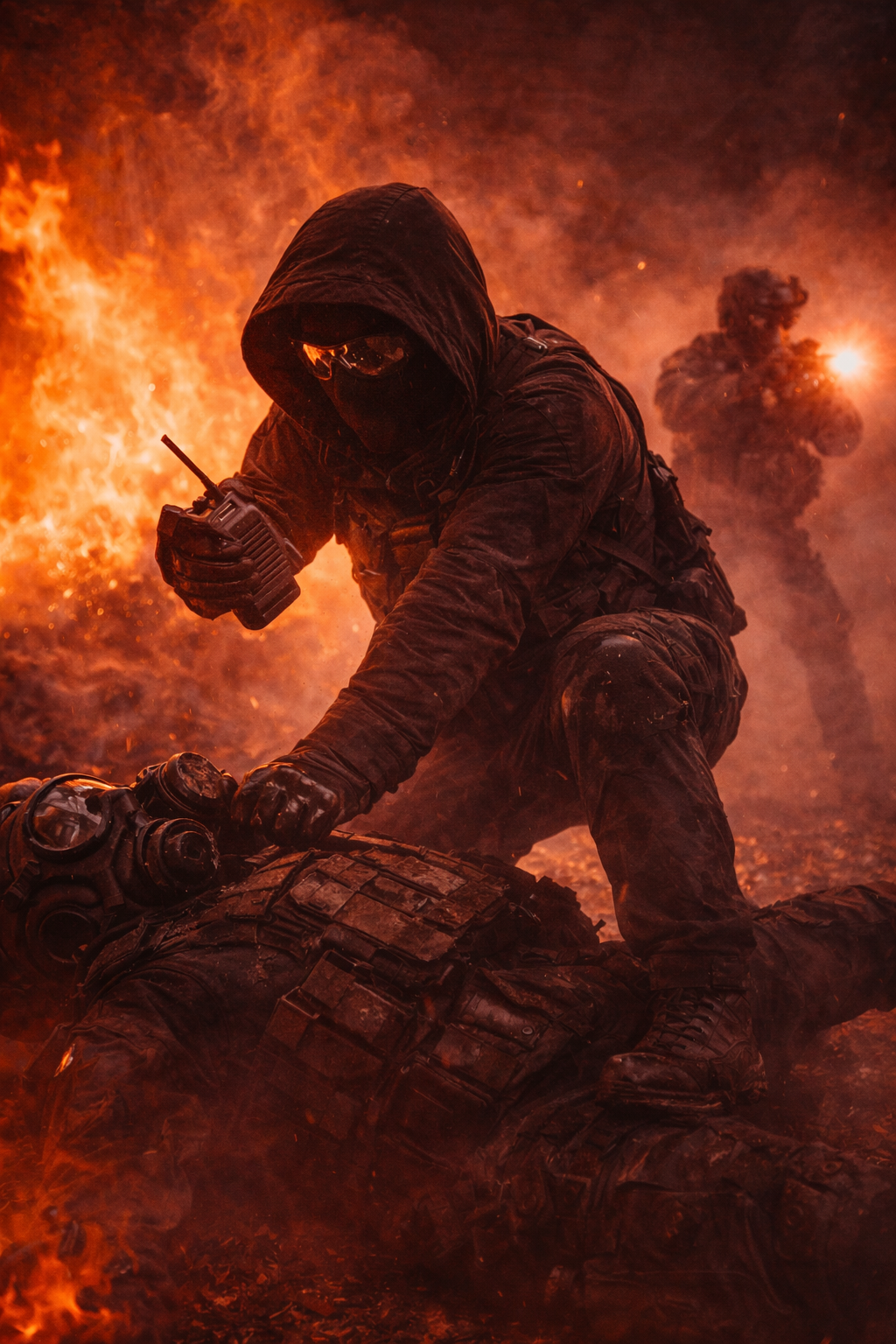 A white-and-blue eVTOL banking aggressively over the glowing grid of the Manhattan skyline.